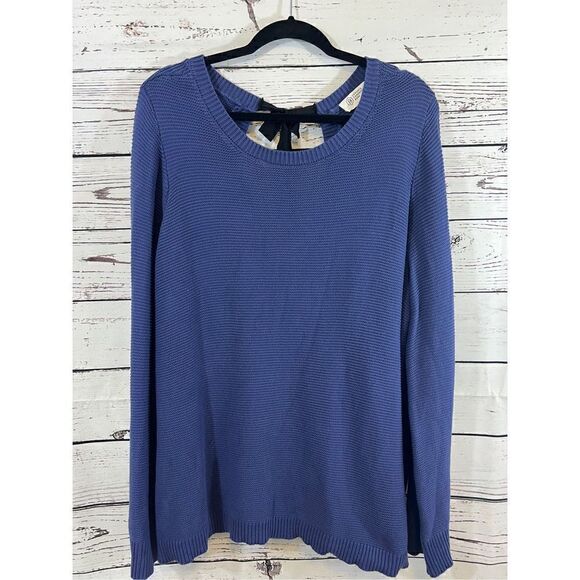 Candace Cameron Bure Sweaters - Candace Cameron Bure Purple Sweater with tie in the Back Size 2X